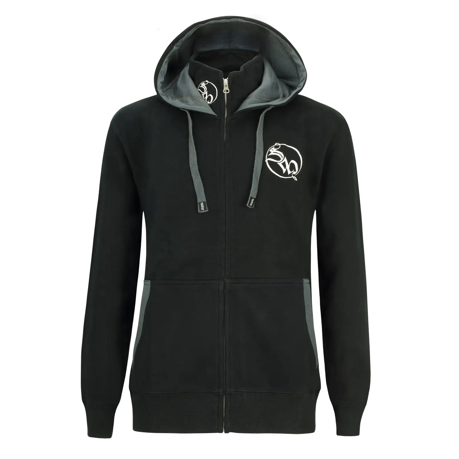 Saltatio Mortis Kapuzenjacke Logo. Vorderansicht