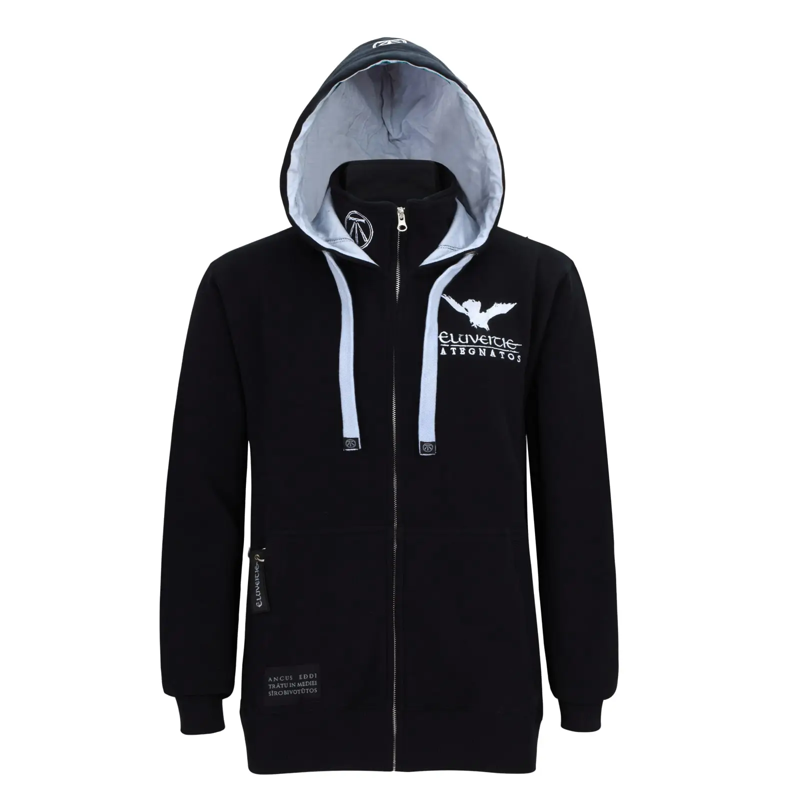 Eluveitie Kapuzenjacke bestickt Vorderansicht