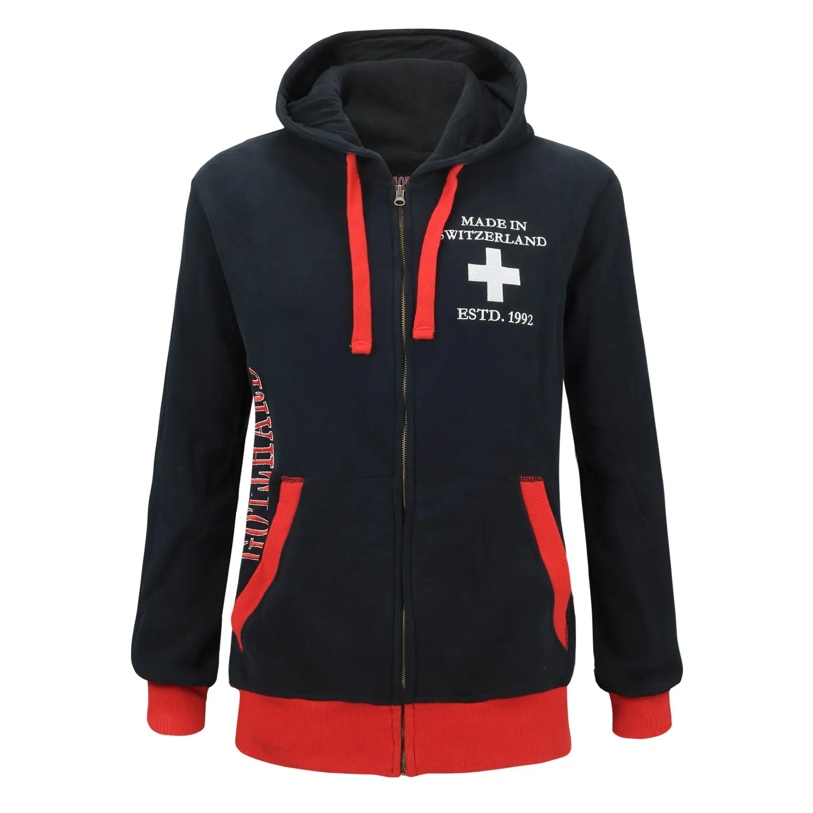 Gotthard Kapuzenjacke Vorderansicht.