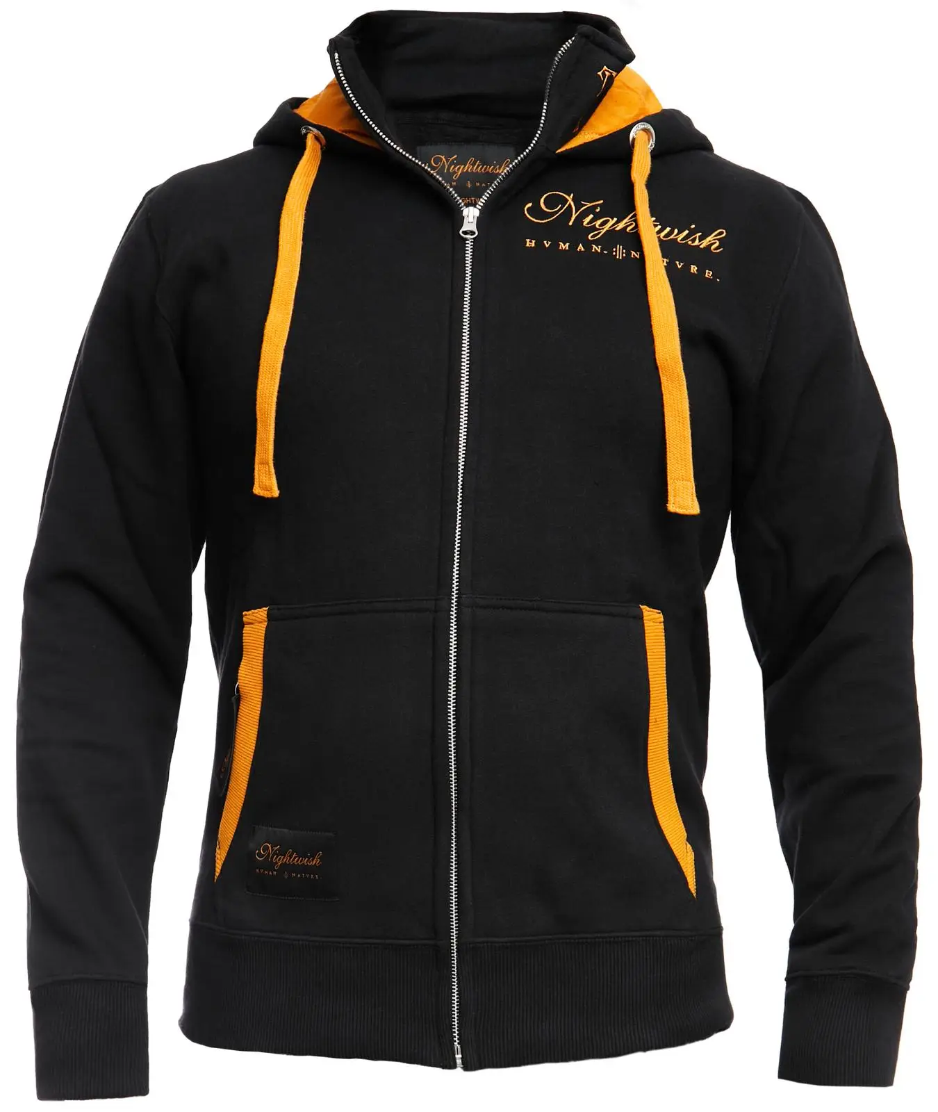 Nightwish Kapuzenjacke mit gesticktem Logo auf der Brust