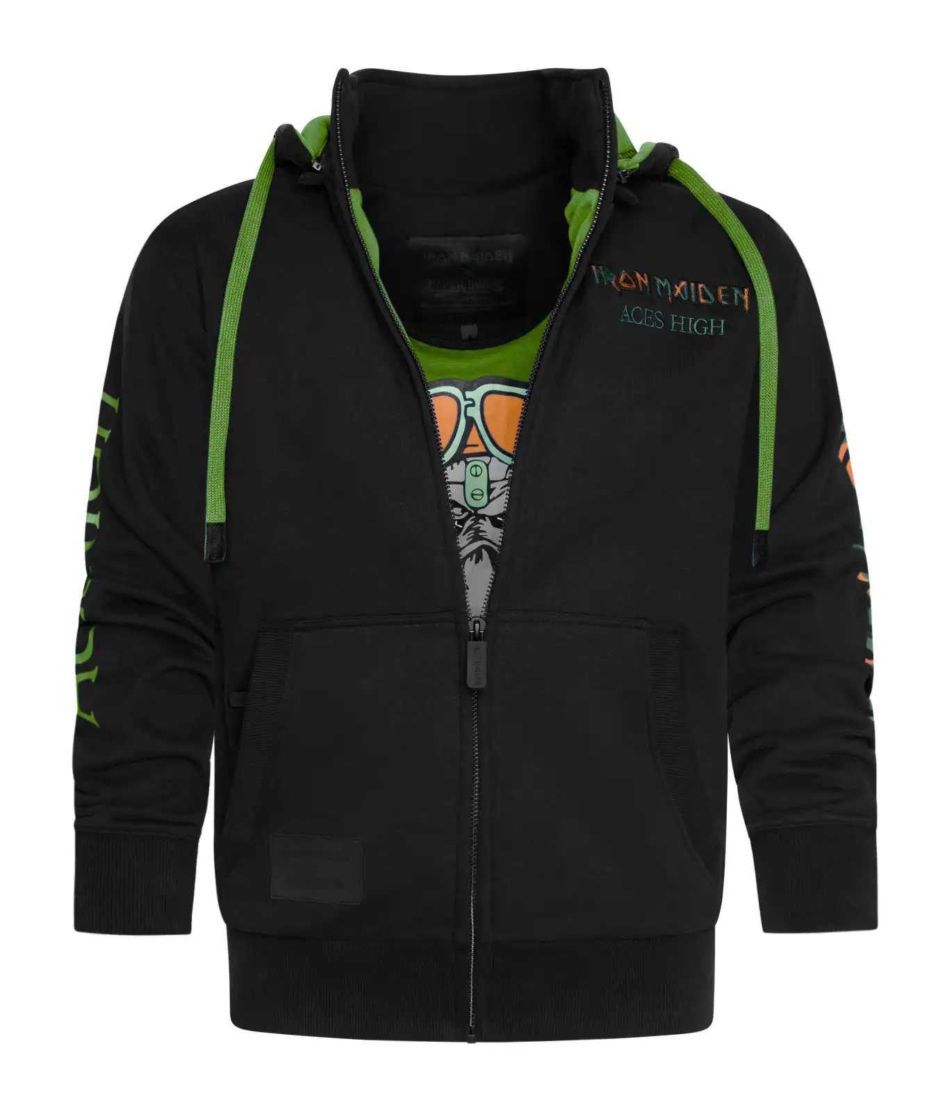 Kapuzenjacke Iron Maiden Auces High Vorderansicht