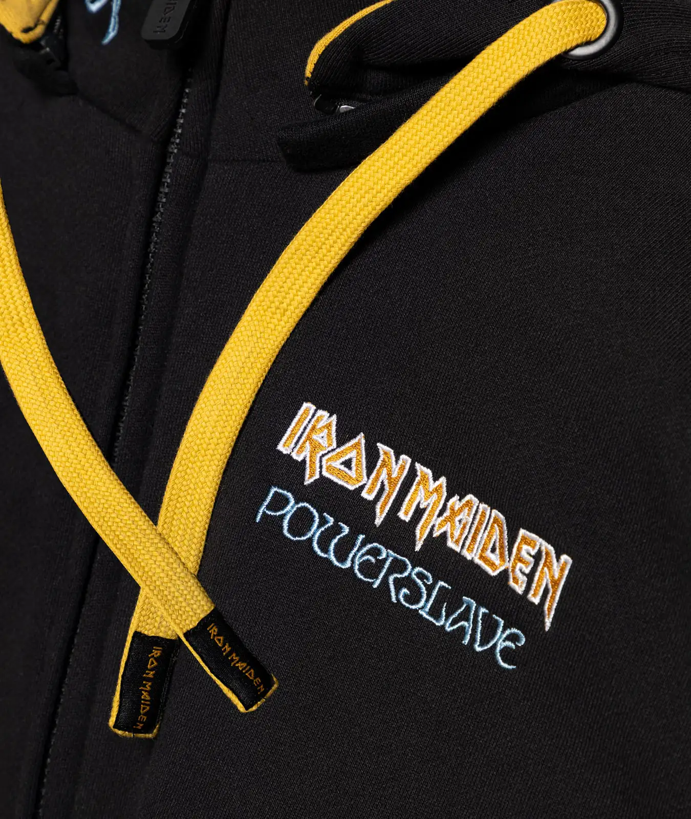 Iron Maiden Powerslave Kapuzenjacke Bruststick Detailansicht