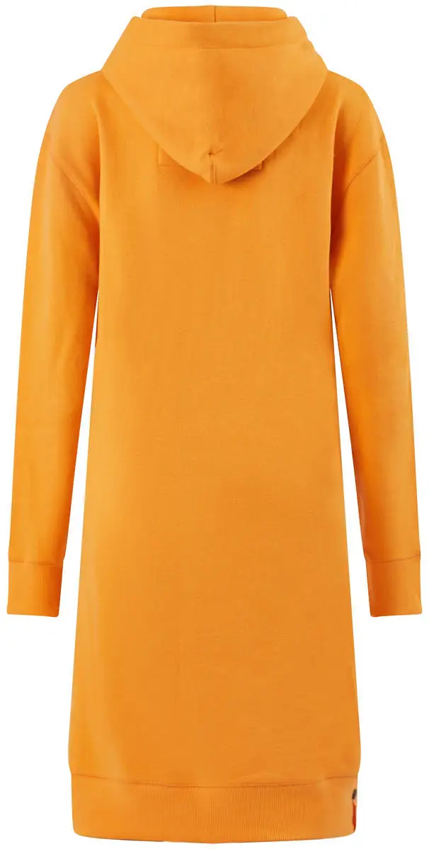 Sweatkleid orangefarben Rückansicht
