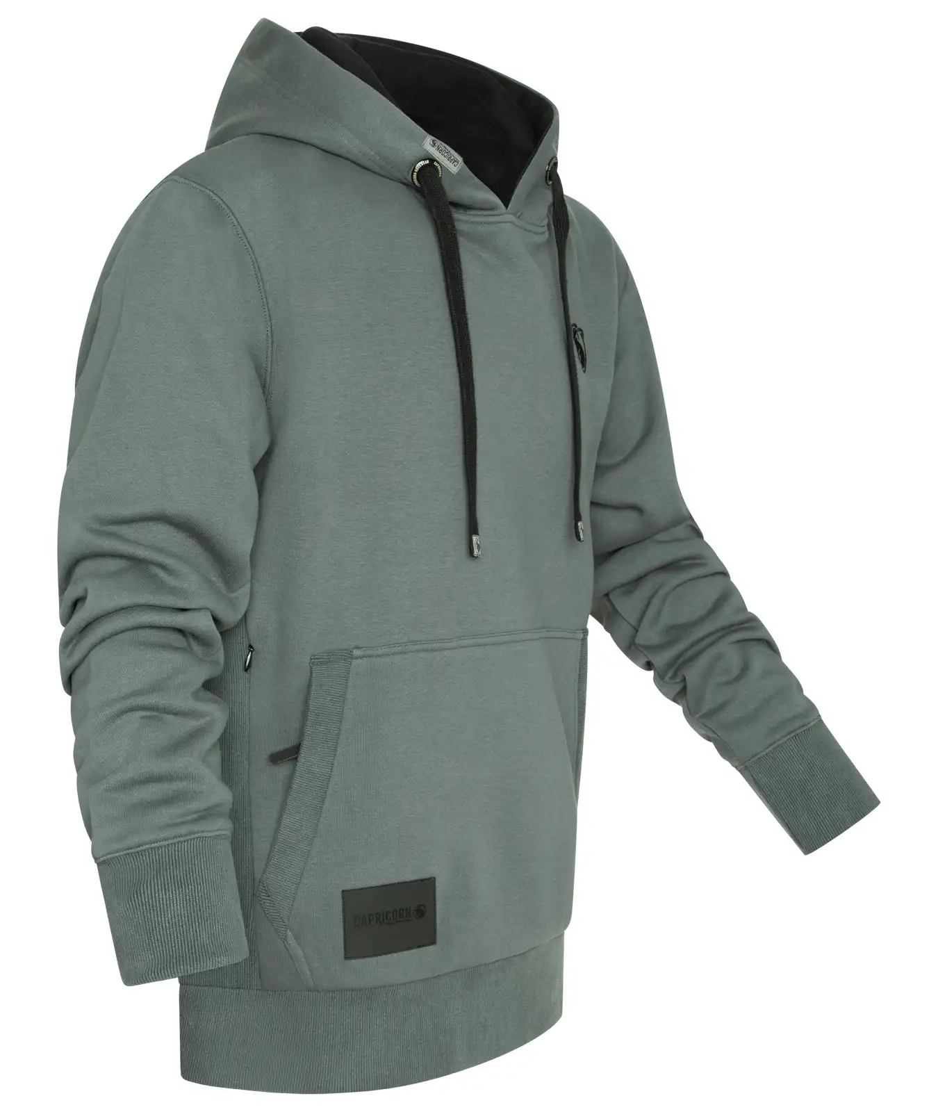 Hoodie grau Seitenansicht
