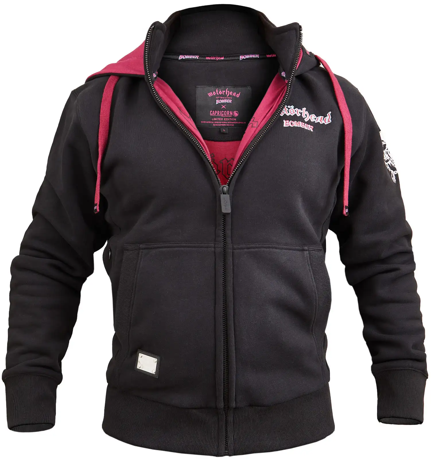 Motörhead Bomber Kapuzenjacke Vorderansicht