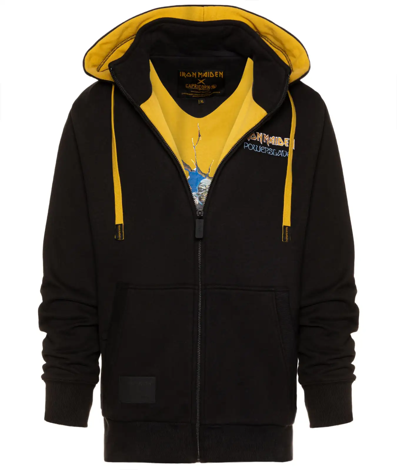 Kapuzenjacke Iron Maiden Powerslave Vorderansicht