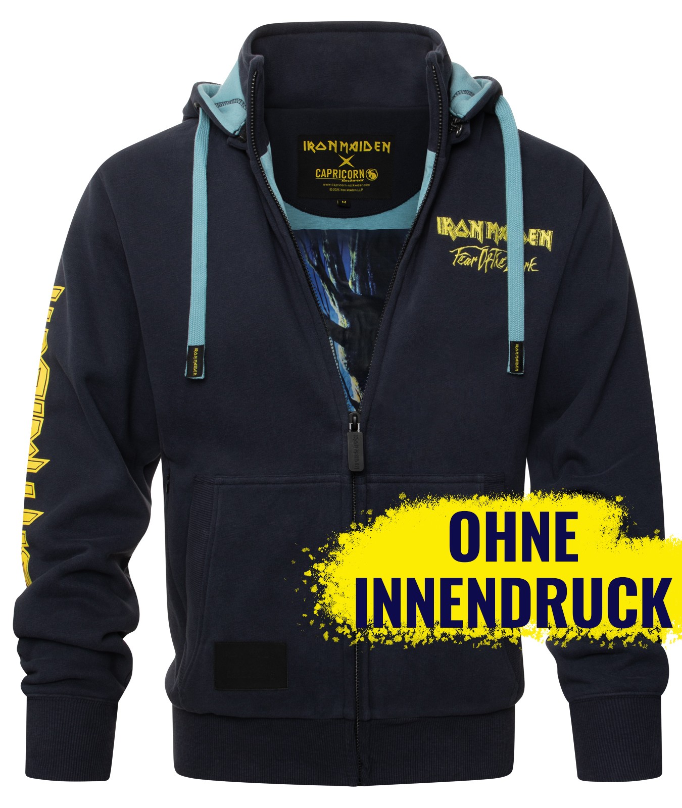 Iron Maiden X Capricorn Rockwear Kapuzenjacke Fear of the Dark
