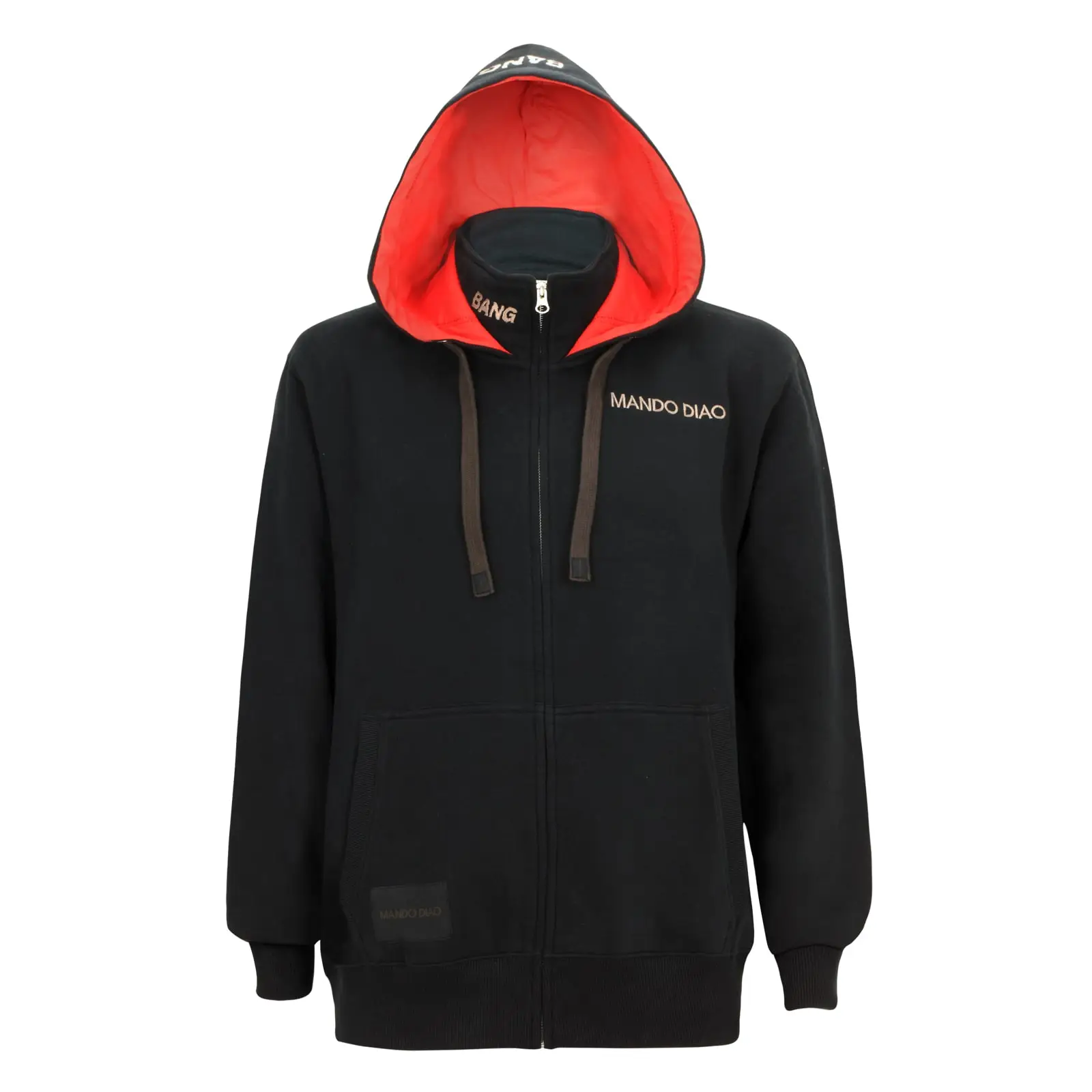 Mando Diao Kapuzenjacke mit gesticktem Logo auf der Brust.