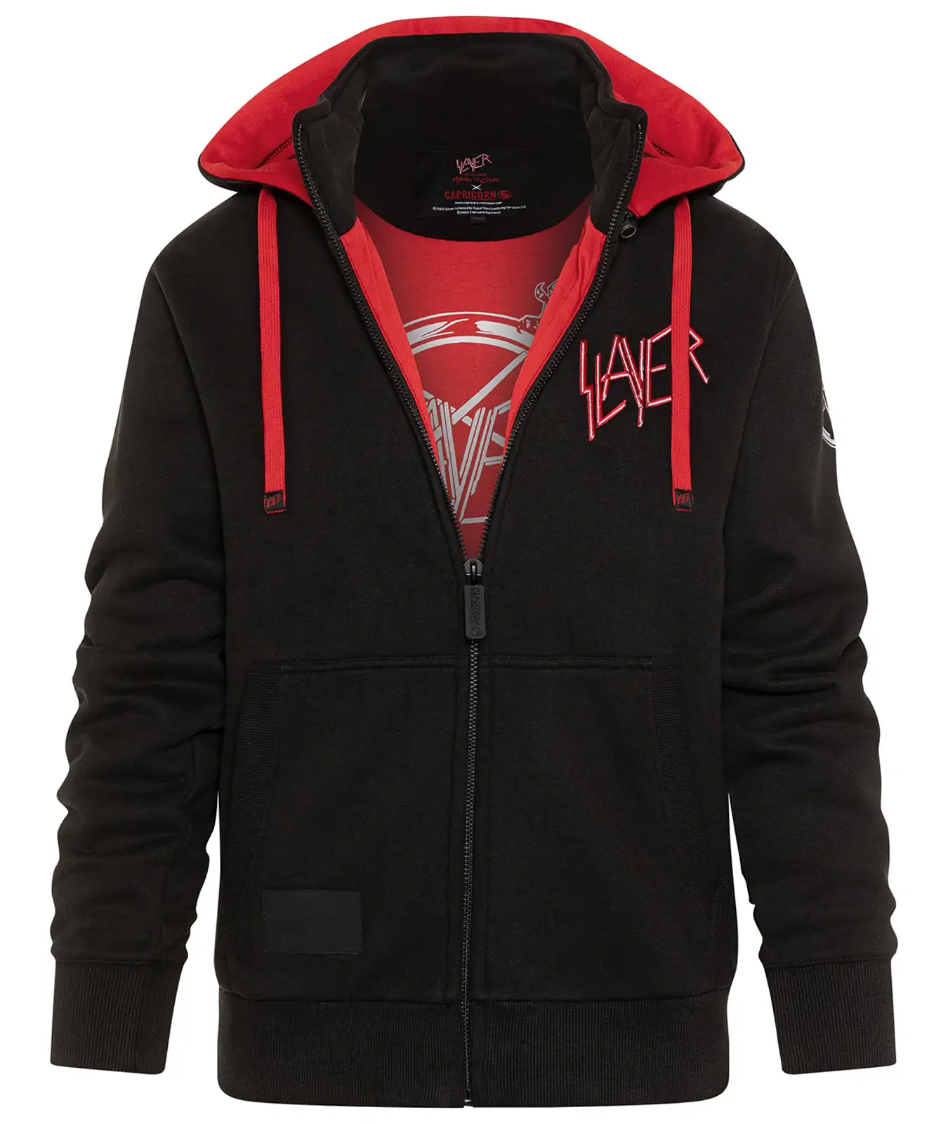 Kapuzenjacke Slayer x Capricorn Rockwear 40 Years Haunting the Chapel