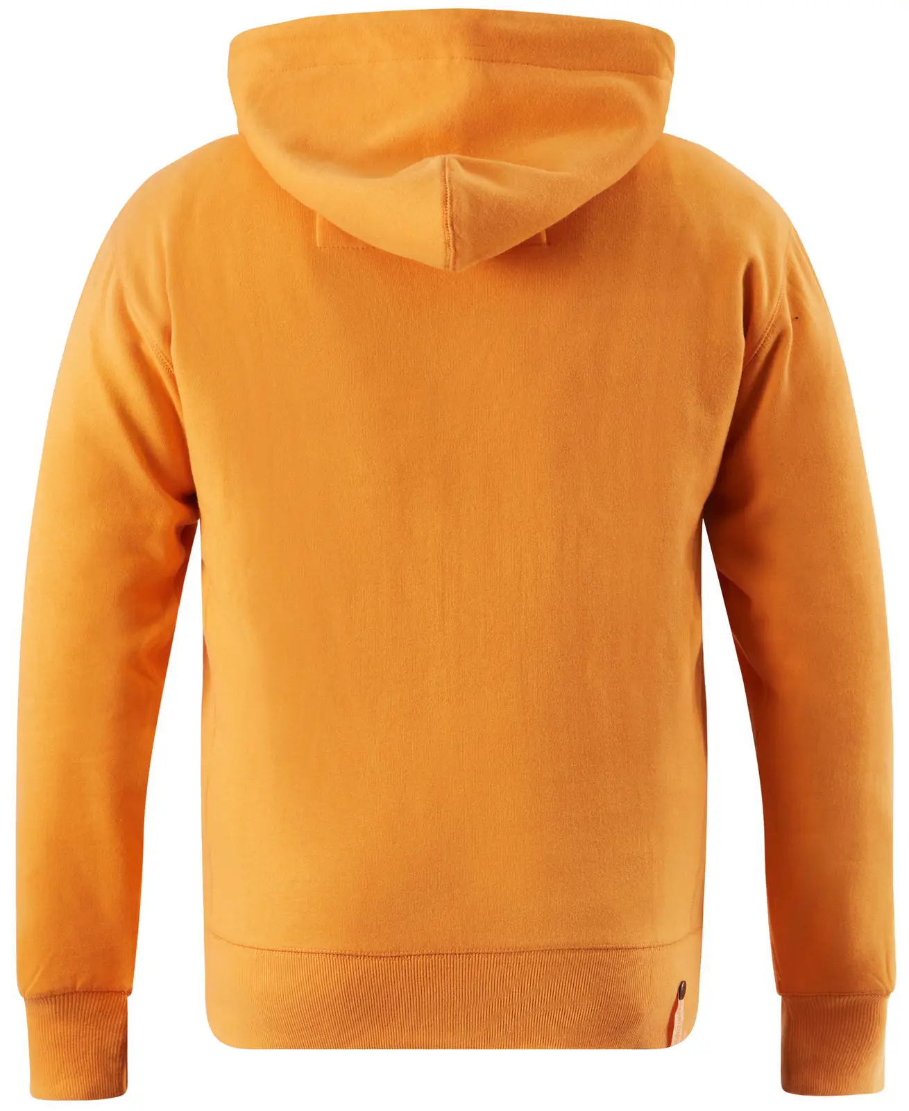 Kapuzenjacke orangefarben Rückansicht