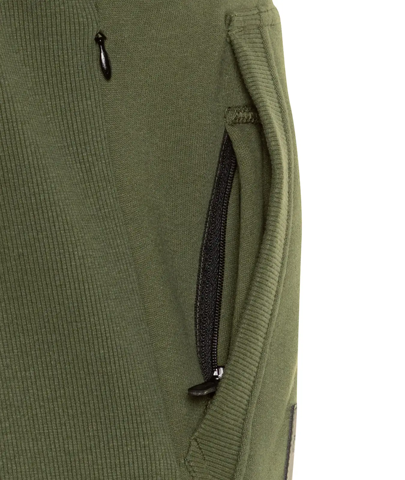 Smartphone Tasche an olivegrüner Kapuzenjacke