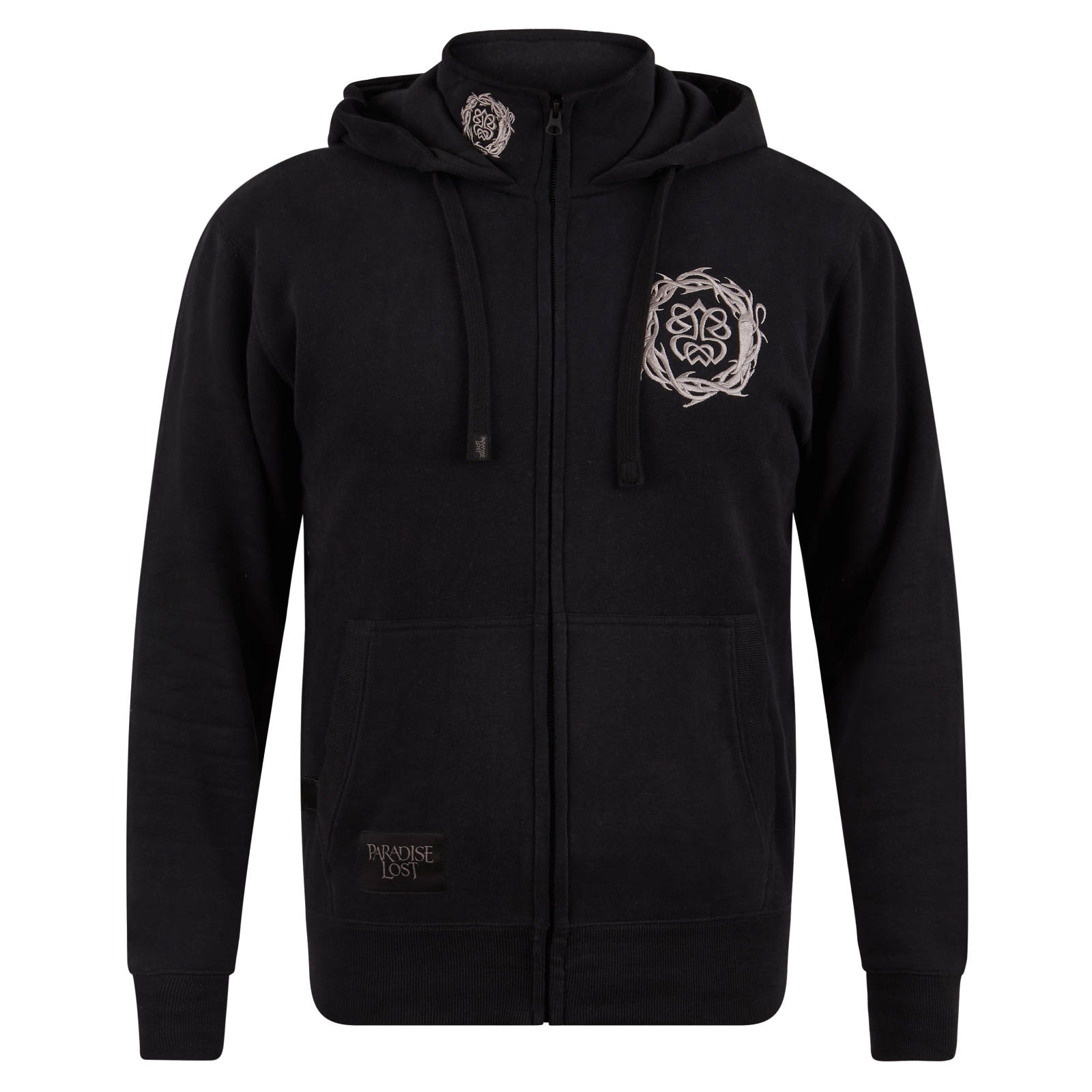 Schwarzer Paradise-Lost Pullover mit einem Tribal-Muster